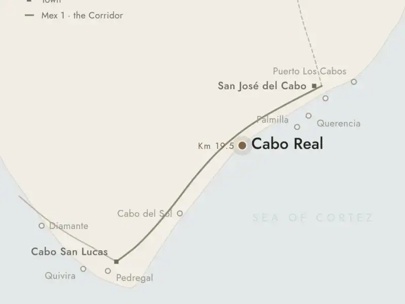 Map of Cabo Real