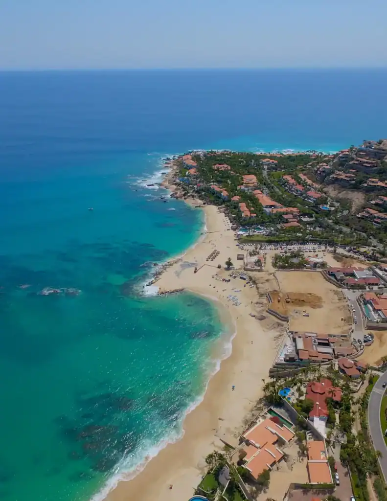 Palmilla San Jose Corridor: image 047. Palmilla San Jose Corridor: Cover : Palmilla Bay from the headland at golden ...