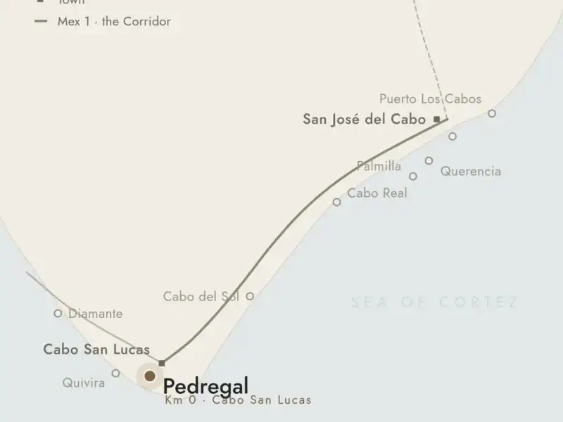 Map of Pedregal de Cabo San Lucas