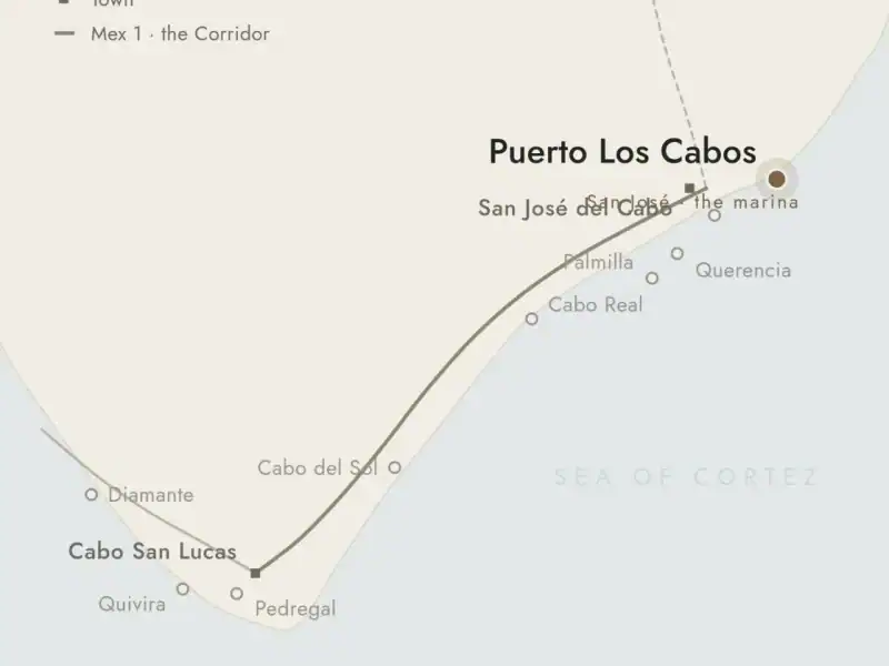 Map of Puerto Los Cabos