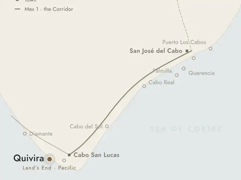 Map of Quivira Los Cabos